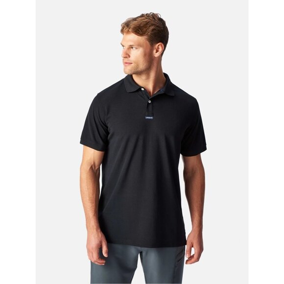 Henri Lloyd Fast Dri Pique Polo black navy Y30254 Sailing Yacht club collard top - Picture 1 of 5